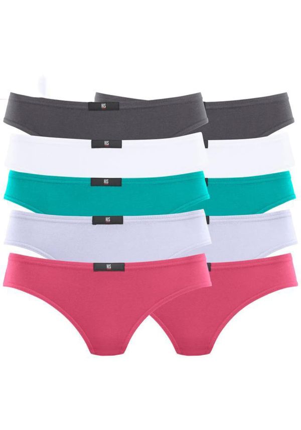 H.I.S H.I.S Стринг  морскосиньо / сив меланж / каки / червено / бяло