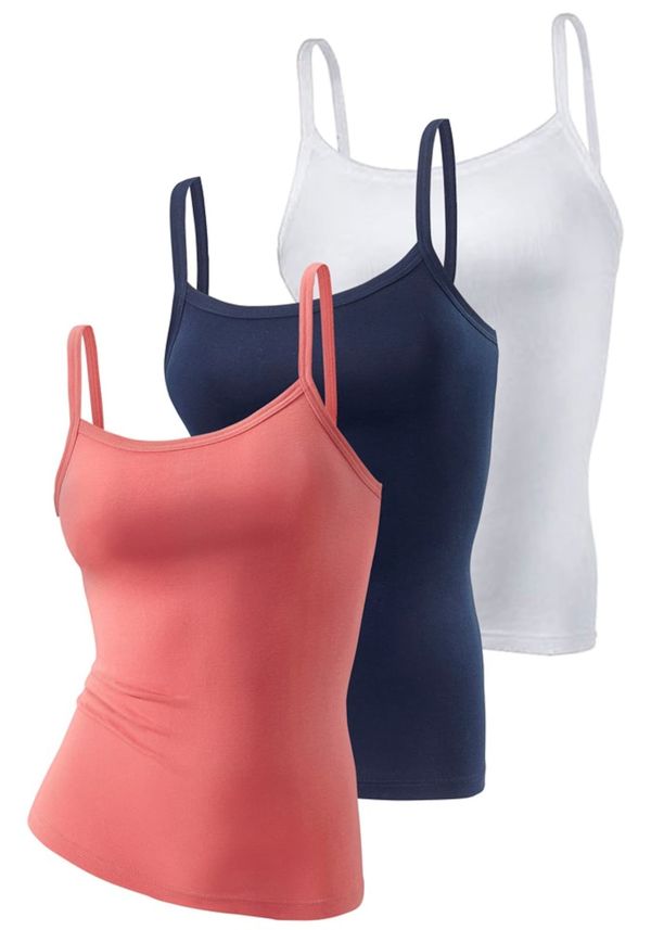 H.I.S H.I.S Топ  нейви синьо / пъпеш / бяло