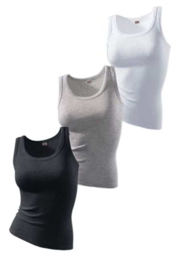 H.I.S H.I.S Топ  светлосиво / черно / бяло