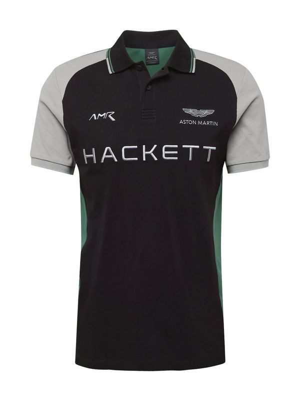 Hackett London Hackett London Тениска 'AMR'  светлосиво / светлозелено / черно / мръсно бяло