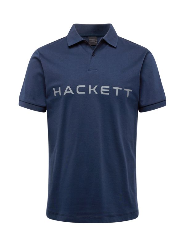 Hackett London Hackett London Тениска 'ESSENTIAL'  морскосиньо / сиво