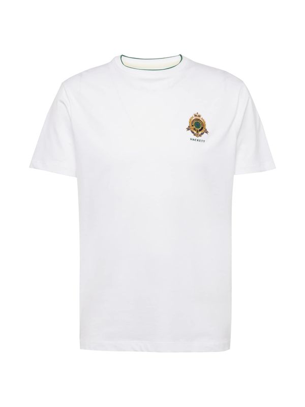 Hackett London Hackett London Тениска 'HERITAGE'  бежово / тъмнозелено / бяло