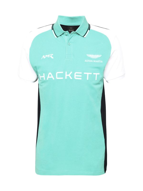 Hackett London Hackett London Тениска  нейви синьо / аквамарин / черно / бяло