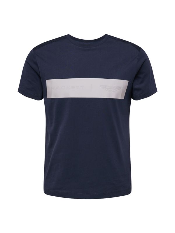 Hackett London Hackett London Тениска  нейви синьо / сребърно