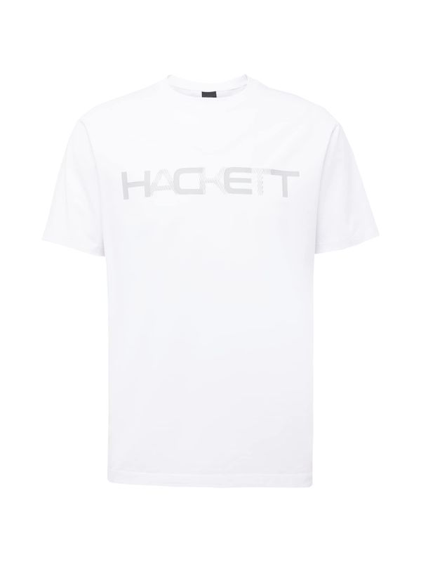 Hackett London Hackett London Тениска  сиво / бяло