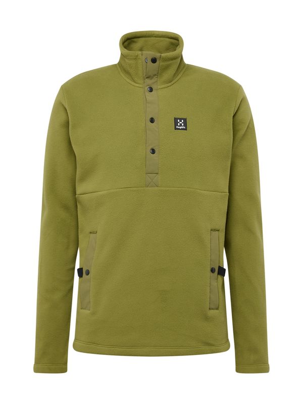 Haglöfs Haglöfs Спортен пуловер 'Mora'  маслина / черно / бяло