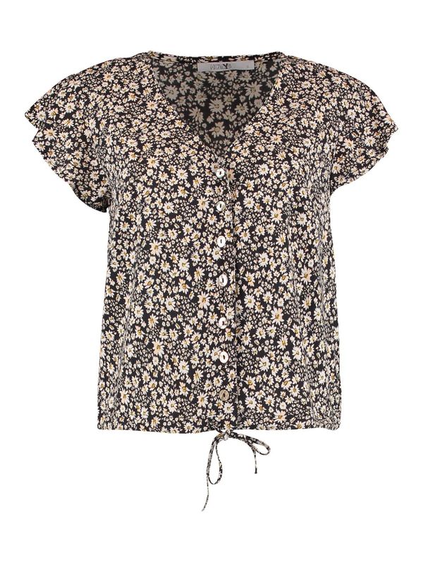 Hailys Hailys Блуза 'Ar44isa'  горчица / черно / бяло