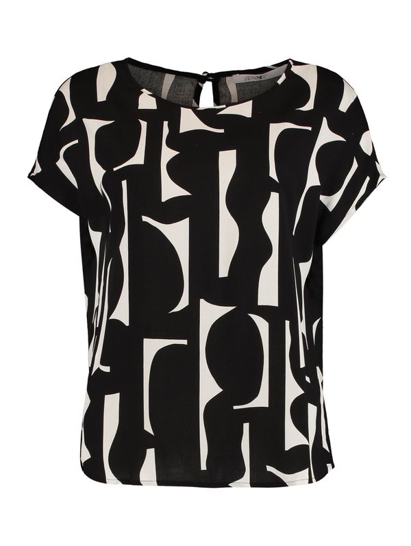 Hailys Hailys Блуза 'Fa44rina'  светлобежово / черно