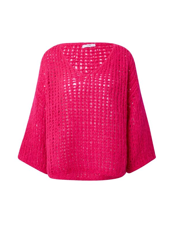 Hailys Hailys Пуловер 'Linez'  неоново розово