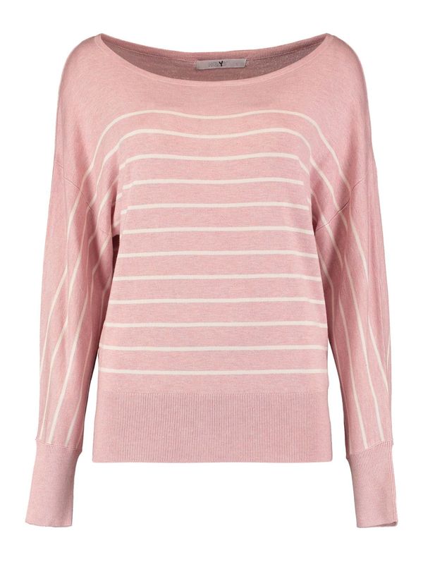 Hailys Hailys Пуловер 'Mi44nka'  пепел от рози / бял памук