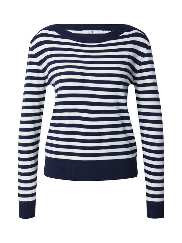 Hailys Hailys Пуловер 'Ol44ivia'  нейви синьо / бяло