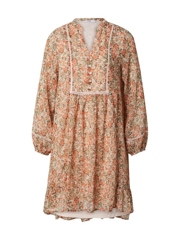 Hailys Hailys Рокля 'Fi44ona'  бежово / зелено / пастелно зелено / кайсия