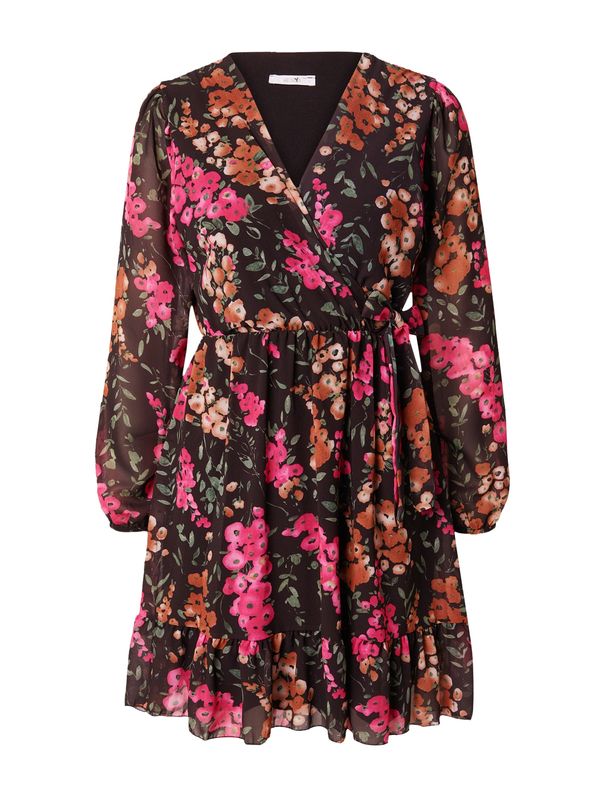 Hailys Hailys Рокля 'Romina'  тъмнозелено / оранжево / розово / черно