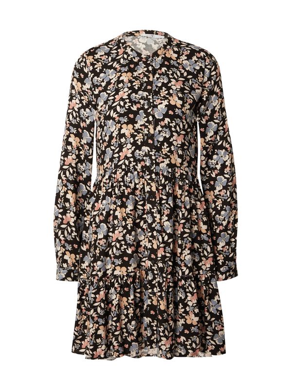 Hailys Hailys Рокля тип риза 'La44ura'  бежово / опал / кайсия / черно