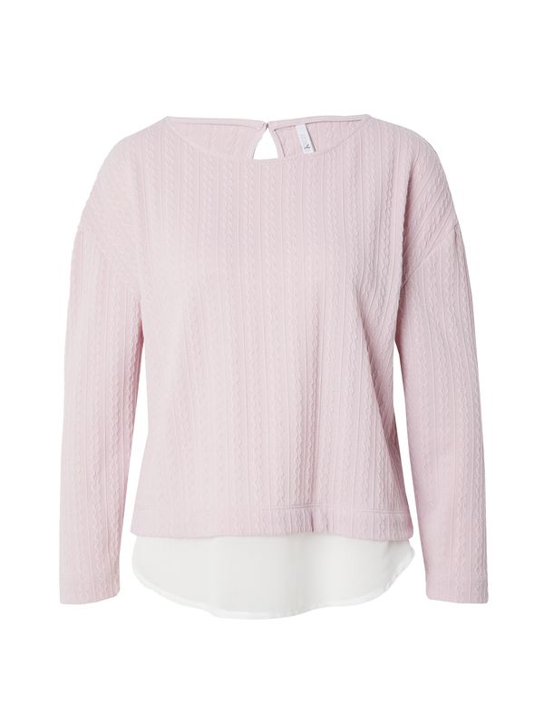 Hailys Hailys Тениска 'Ca44rry'  пастелно розово / бяло