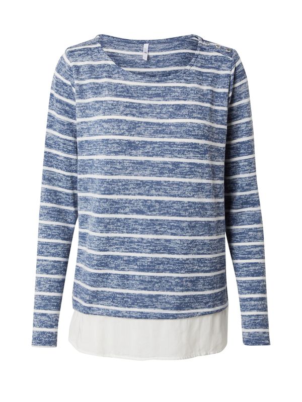 Hailys Hailys Тениска 'Ro44mea'  синьо меланж / бяло