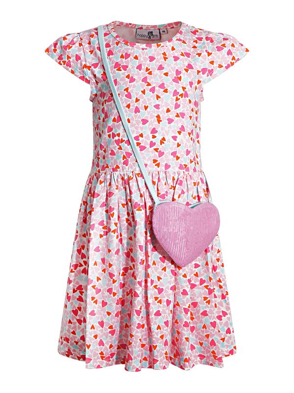 happy girls happy girls Рокля  светлосиньо / бледорозово / светлорозово / червено