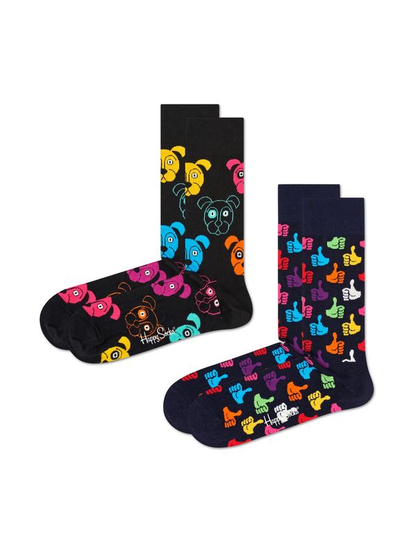 Happy Socks Happy Socks Къси чорапи '2-Pack Dog Socks'  пъстро