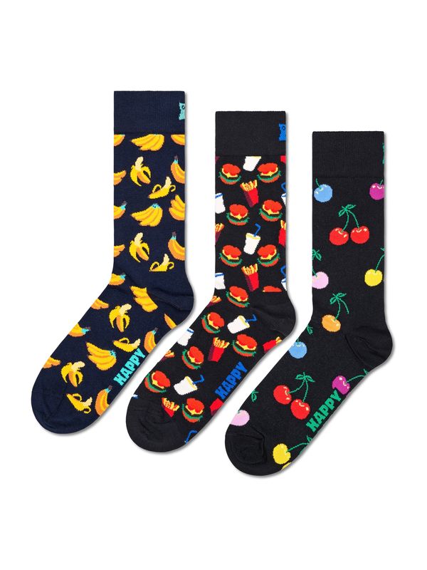 Happy Socks Happy Socks Къси чорапи 'Classic Banana'  нейви синьо / жълто / зелено / червено