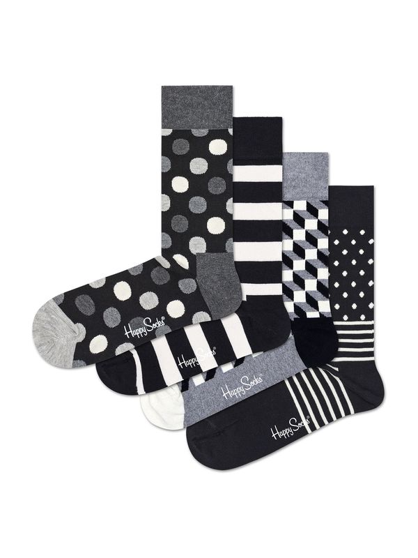 Happy Socks Happy Socks Къси чорапи  сиво / черно / бяло