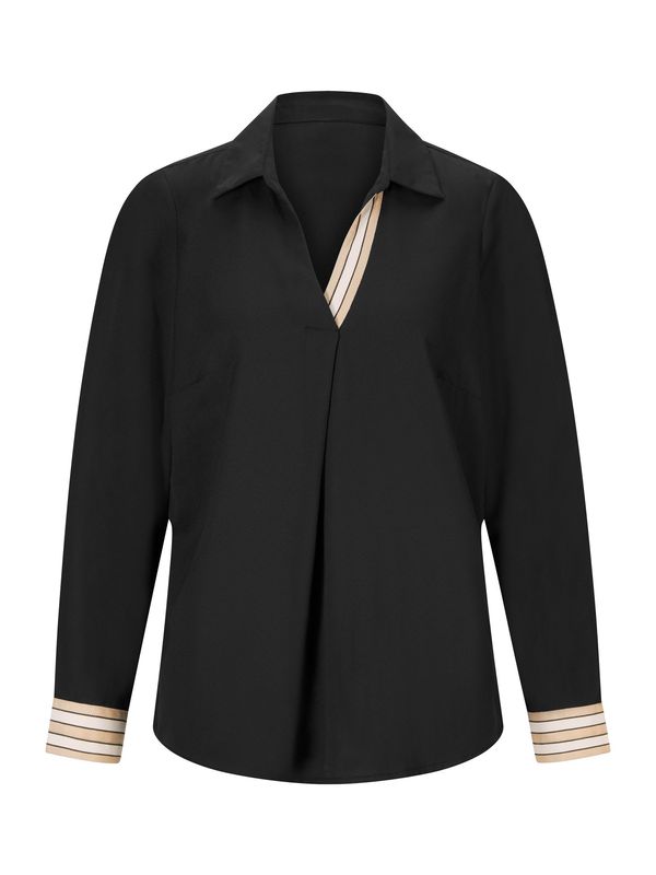 heine heine Блуза  бежово / черно / бяло