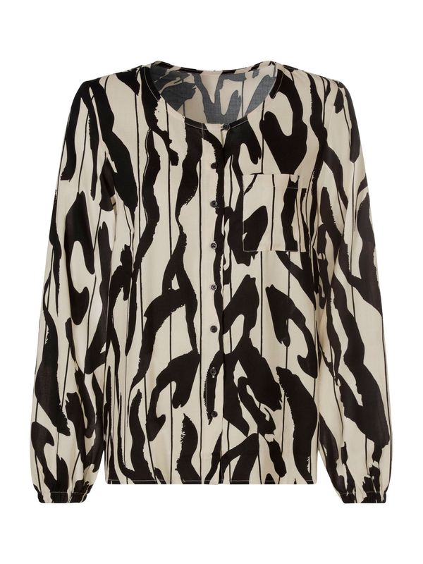 heine heine Блуза  бежово / черно