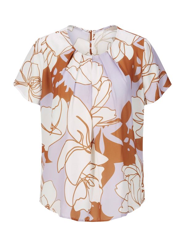 heine heine Блуза  екрю / кафяво / люляк / бяло