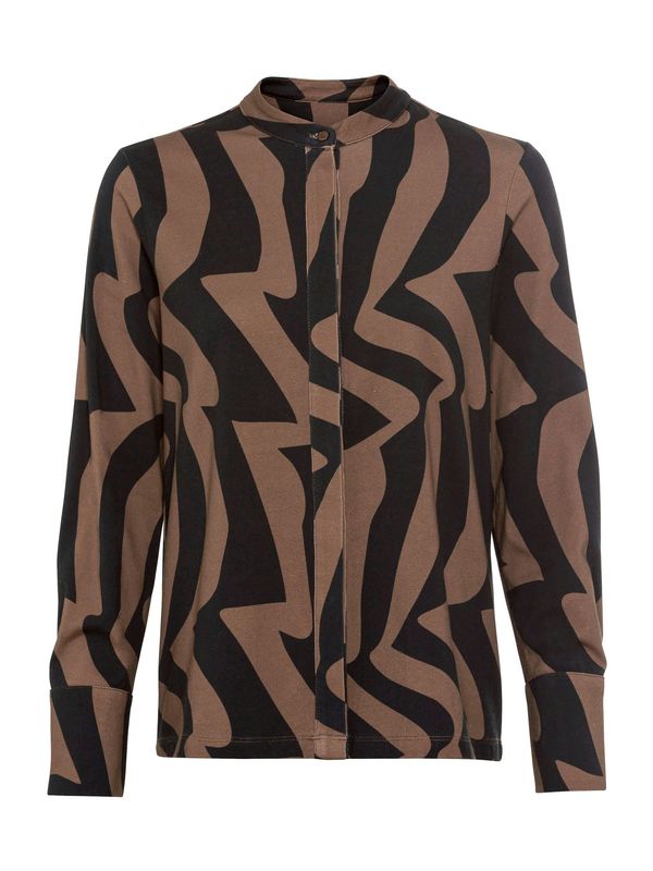 heine heine Блуза  кафяво / тъмнокафяво