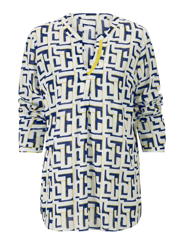 heine heine Блуза  синьо / жълто / бяло