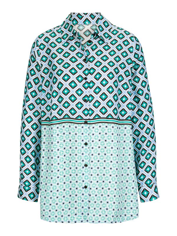 heine heine Блуза  тюркоазен / пастелно синьо / черно / бяло