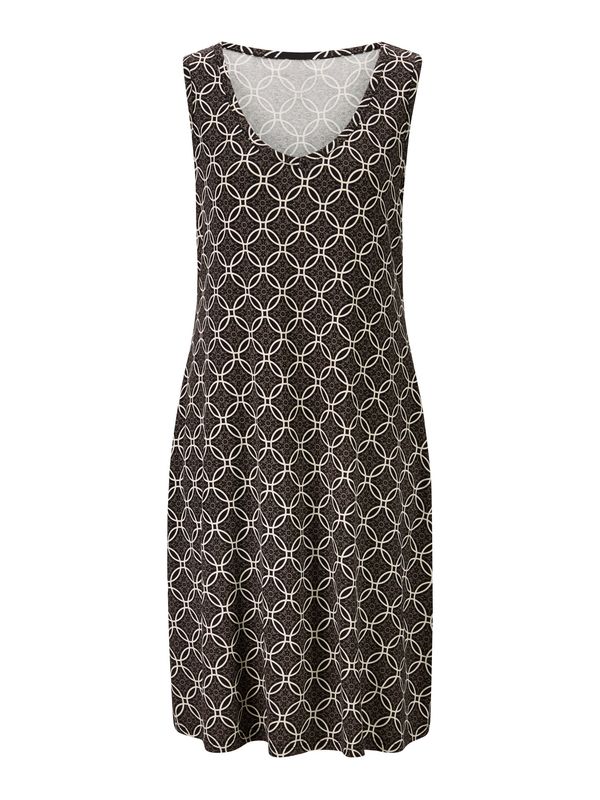 heine heine Лятна рокля  кафяво / черно / бяло