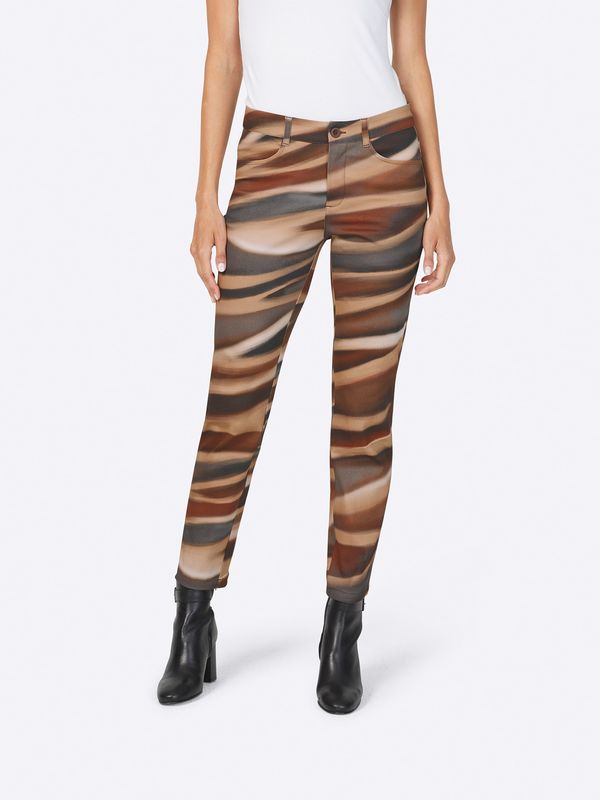 heine heine Панталон  бежово / кафяво / сиво