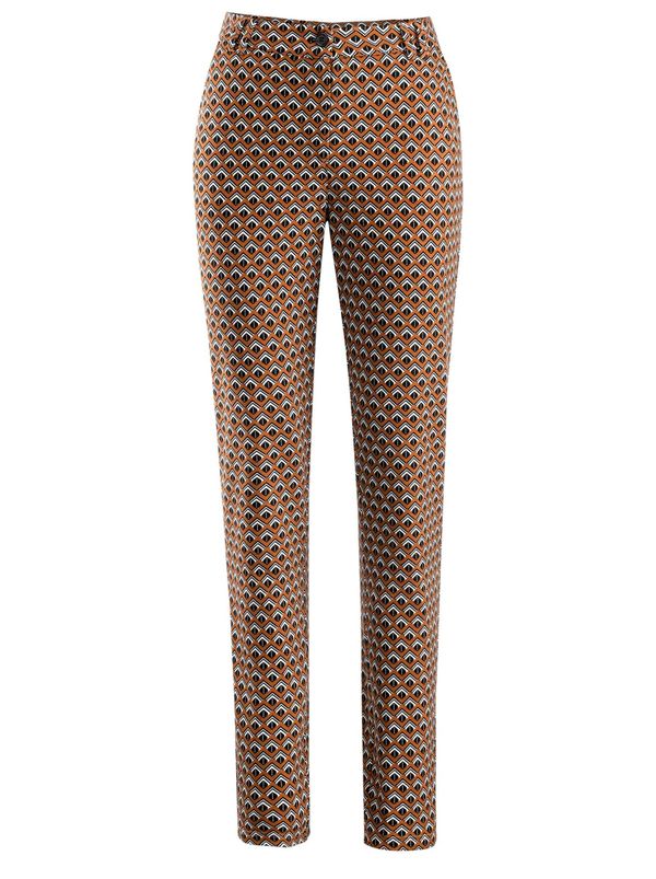 heine heine Панталон  кафяво / бяло