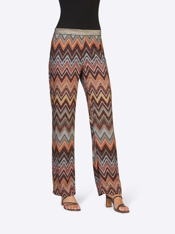 heine heine Панталон  опушено синьо / кафяво / таупе сиво / корал