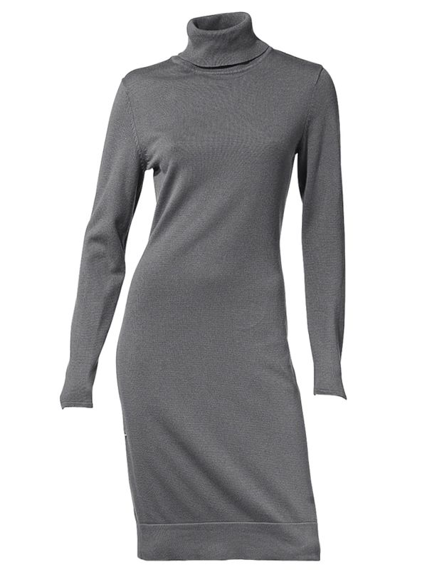 heine heine Плетена рокля  сив меланж