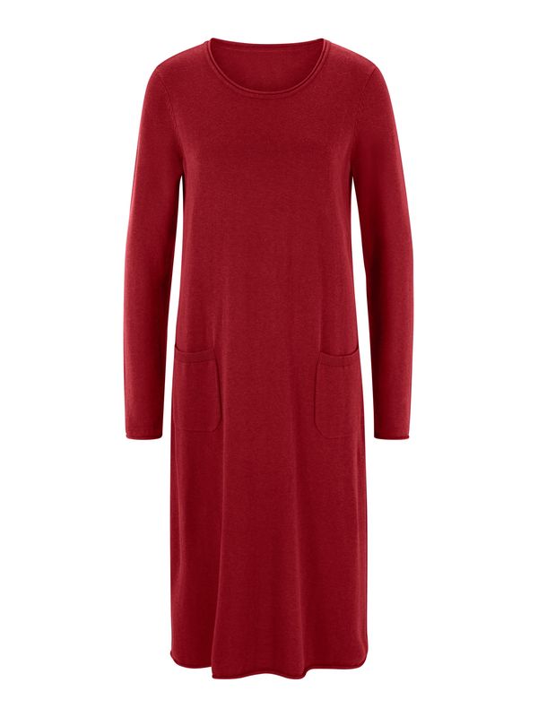 heine heine Плетена рокля  тъмночервено