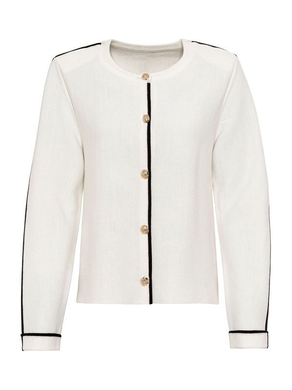 heine heine Плетена жилетка  черно / бяло