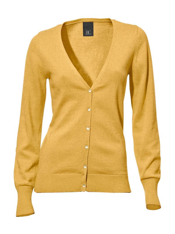 heine heine Плетена жилетка  горчица