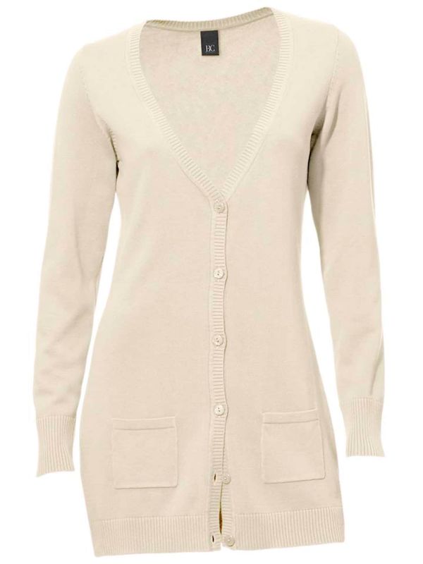 heine heine Плетена жилетка  мръсно бяло