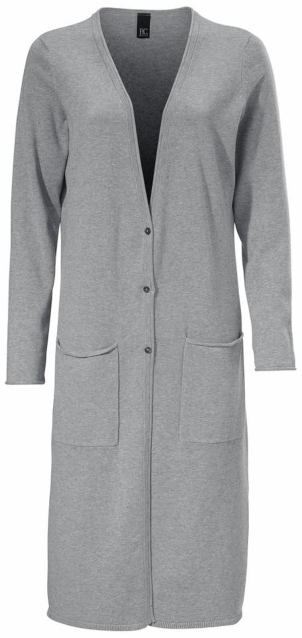 heine heine Плетена жилетка  сив меланж