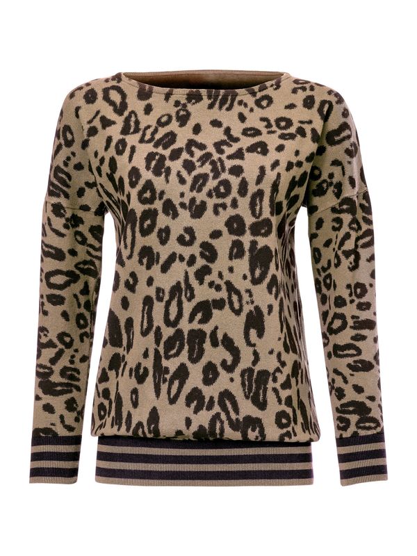 heine heine Пуловер  бежово / кафяво