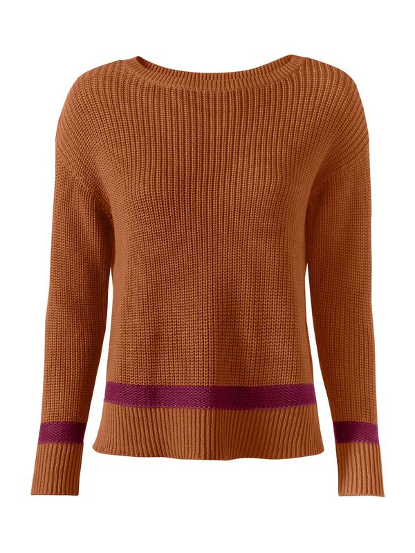 heine heine Пуловер  коняк / лилав