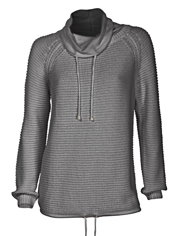 heine heine Пуловер  сиво / сребърно