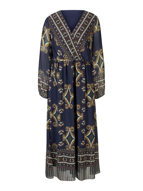 heine heine Рокля  бежово / морскосиньо / кафяво