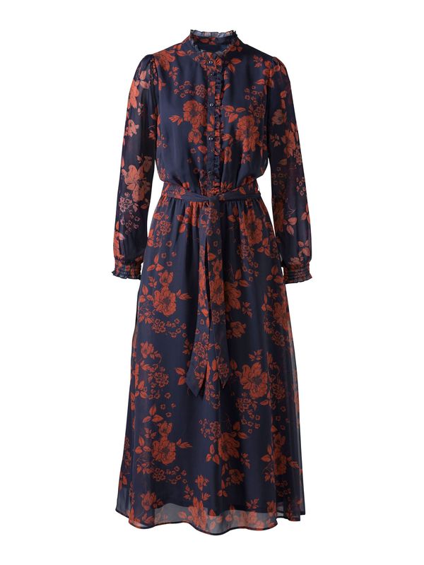 heine heine Рокля 'Druck'  морскосиньо / тъмнооранжево