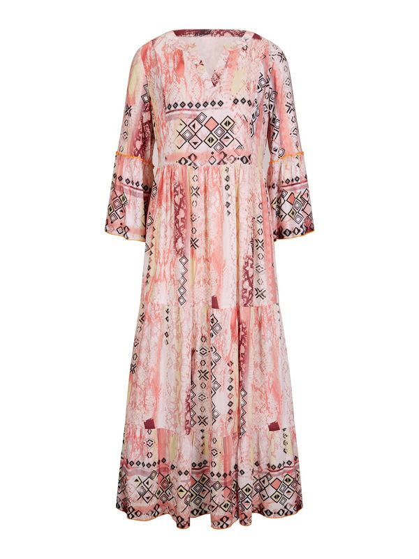 heine heine Рокля  екрю / бледорозово / черно