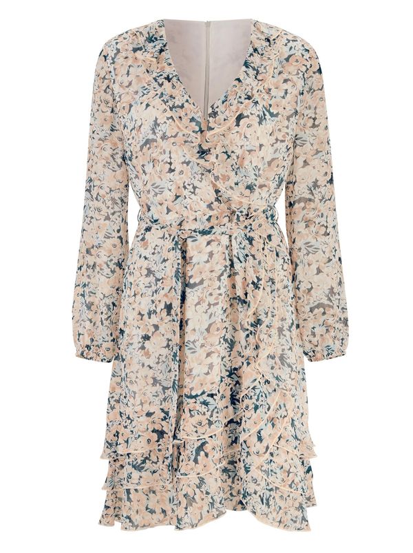 heine heine Рокля  екрю / синьо / светлооранжево