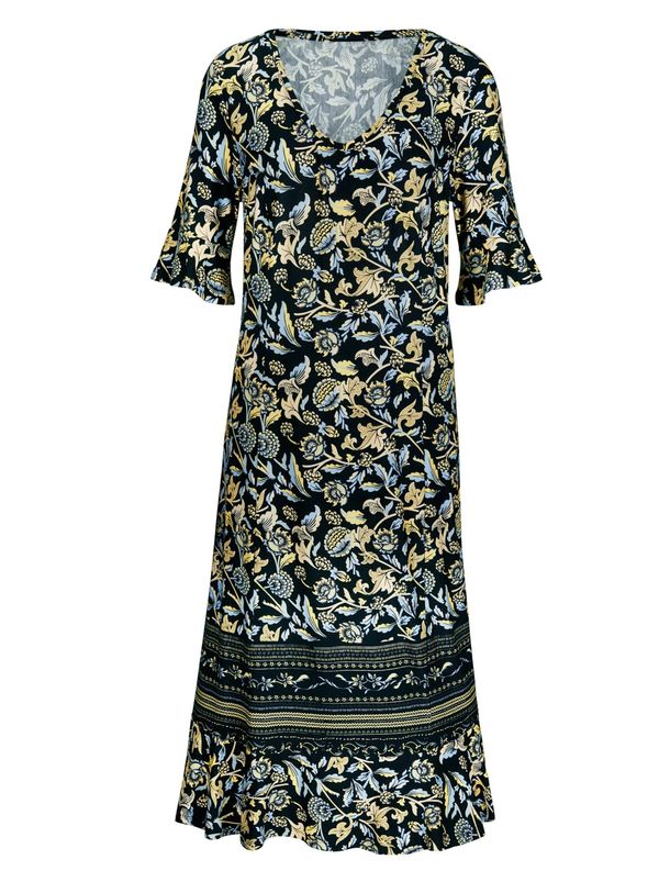 heine heine Рокля ' LINEA TESINI  '  светлосиньо / тревнозелено