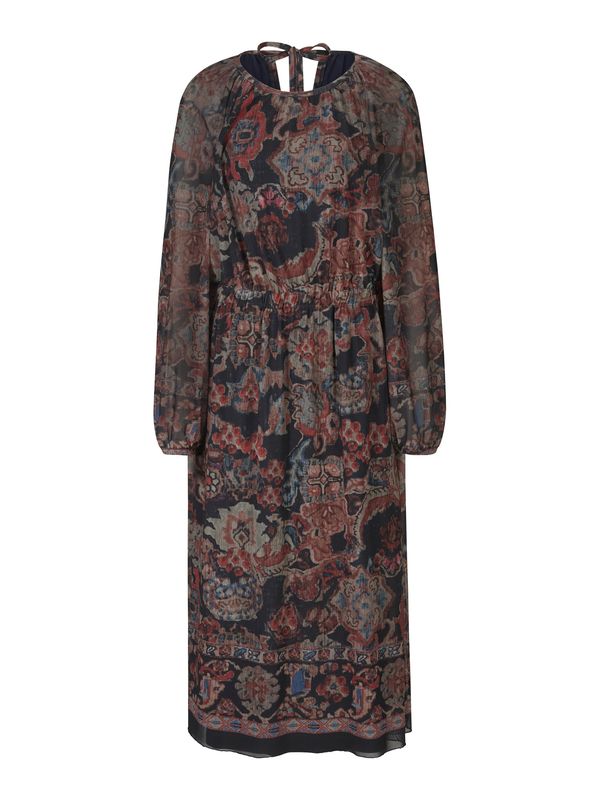 heine heine Рокля  морскосиньо / ръждиво кафяво / пъстро