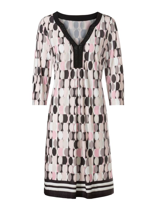 heine heine Рокля  телесен цвят / таупе сиво / бледорозово / черно